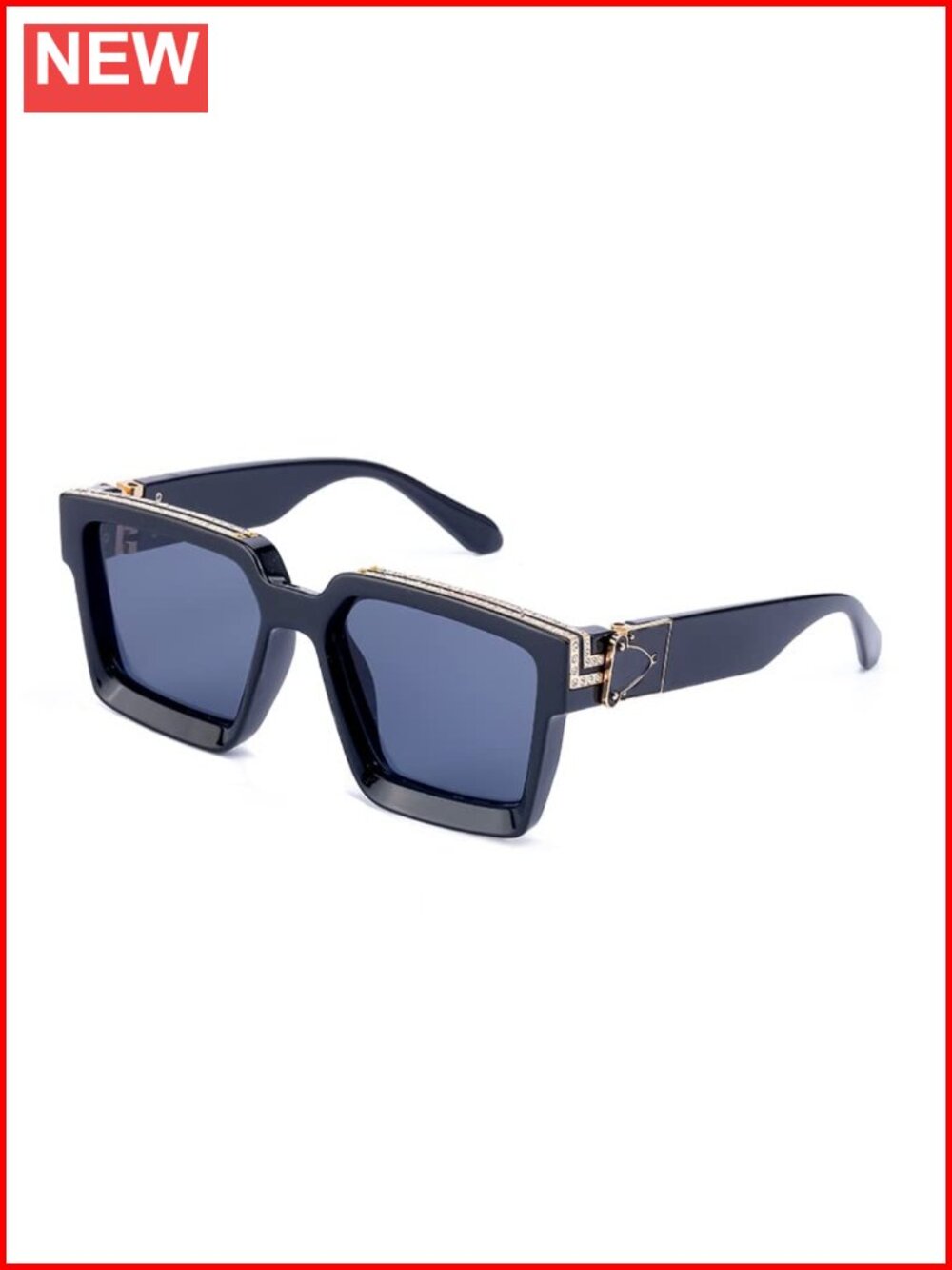 Square Sunglasses UV400 Protection Full Frame Unisex Eyewear
